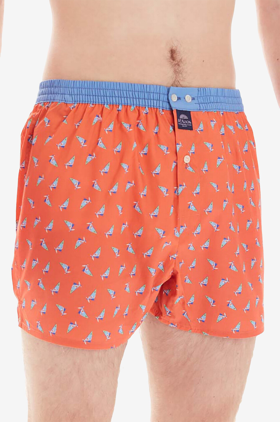 MC ALSON Printed boxer shorts Men ORANGE 4