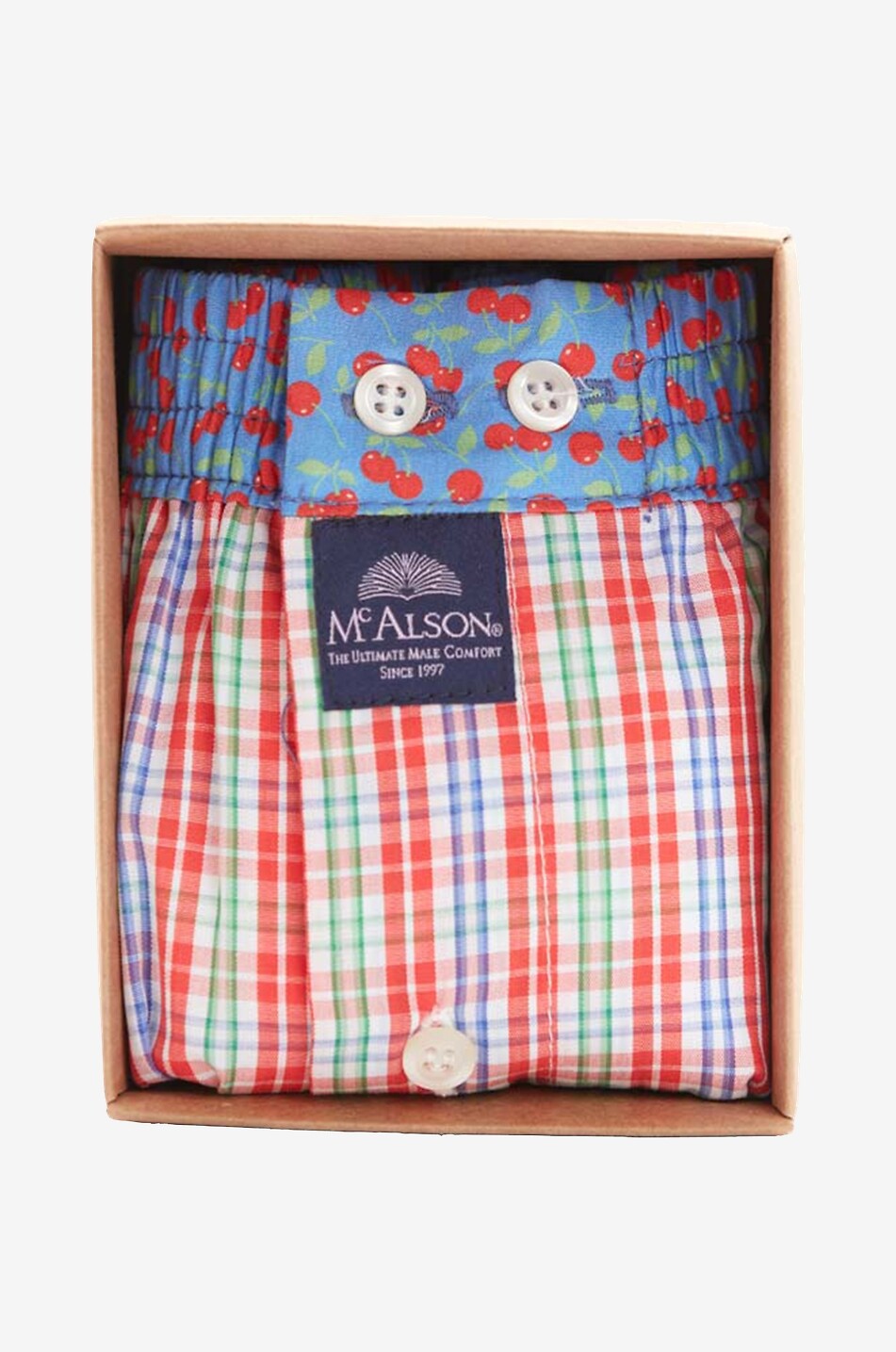 MC ALSON Boxershorts mit Muster Herren ROT 2