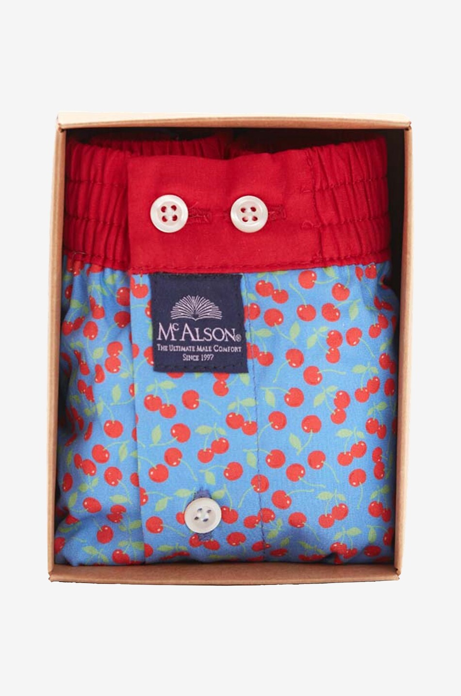 MC ALSON Printed boxer shorts Men LIGHT BLUE 2