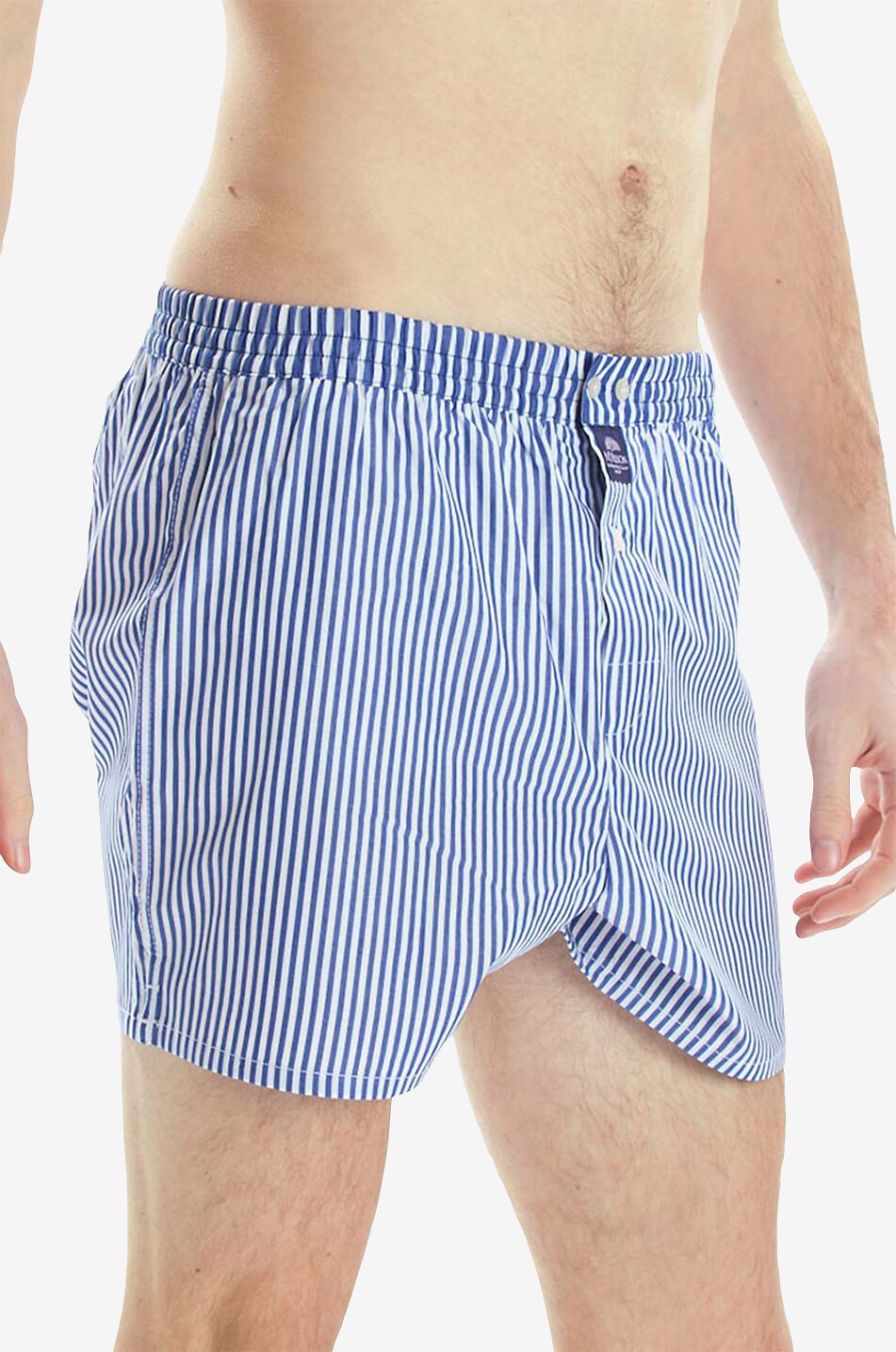 MC ALSON Striped boxer shorts Men MEDIUM BLUE 3