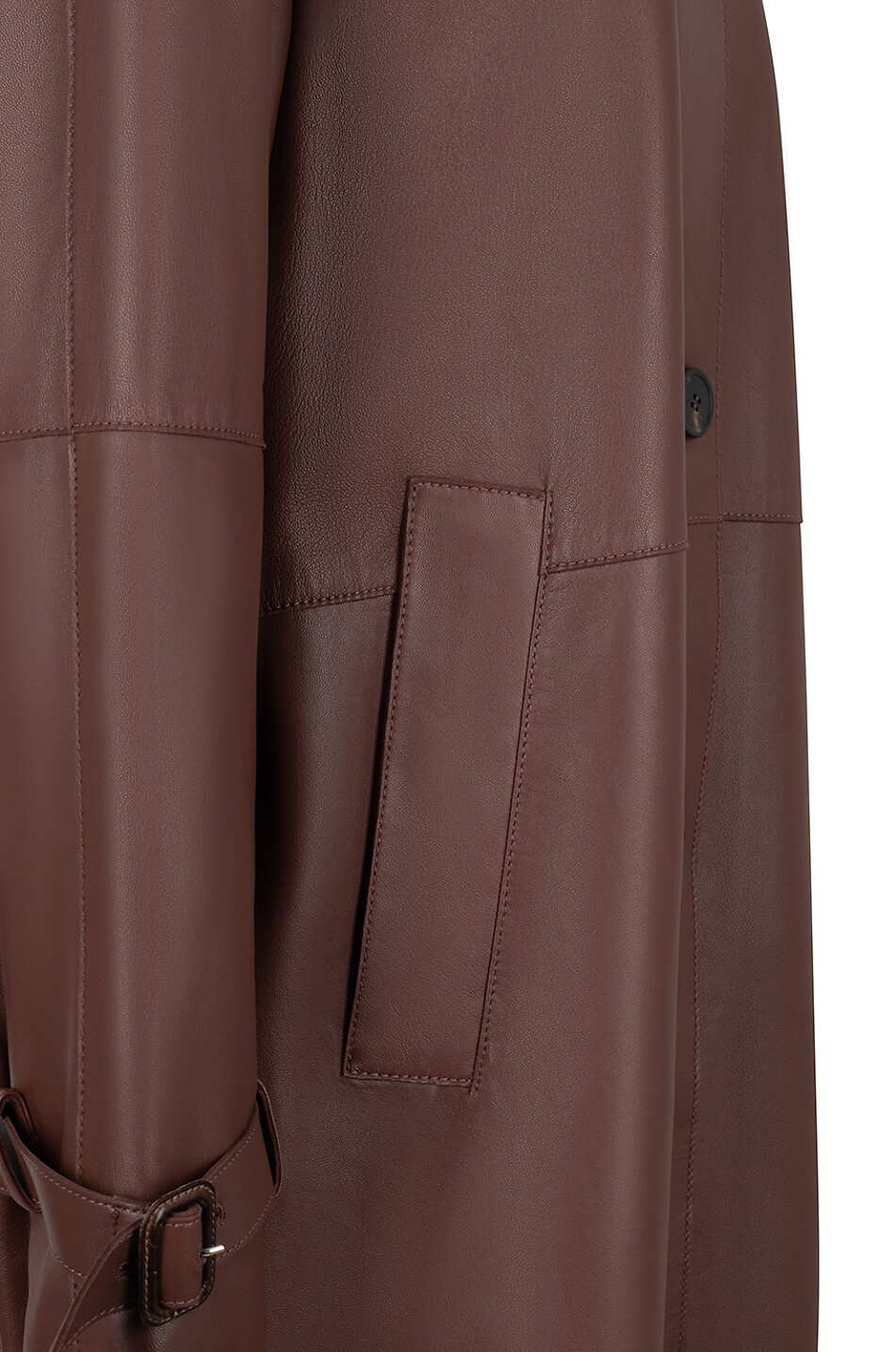 Manteau court léger en cuir Nevada Duster