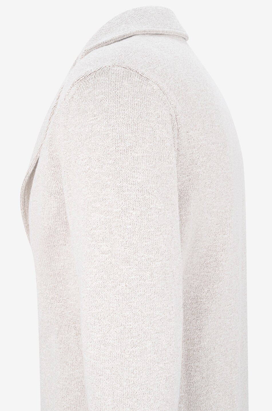 Cotton blend knit blazer