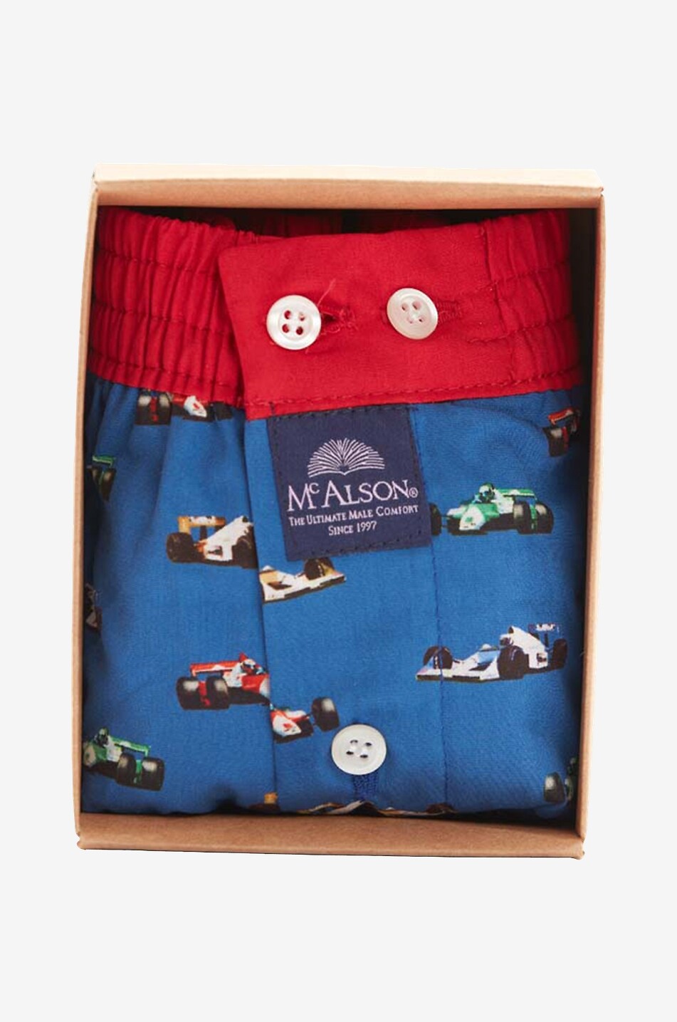MC ALSON Caleçon à motifs Homme BLEU MOYEN 2