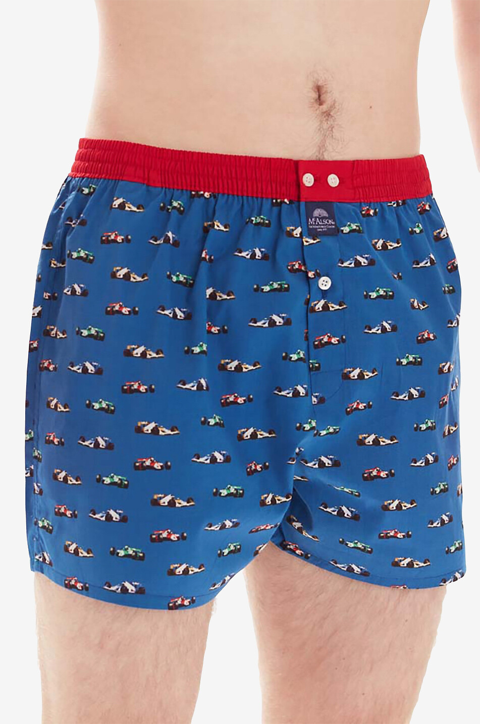 MC ALSON Caleçon à motifs Homme BLEU MOYEN 4