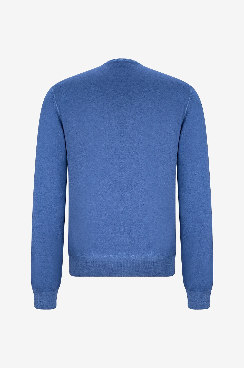 GRAN SASSO Dünner Pullover aus Schurwolle mit Rundkragen Herren MITTELBLAU 2