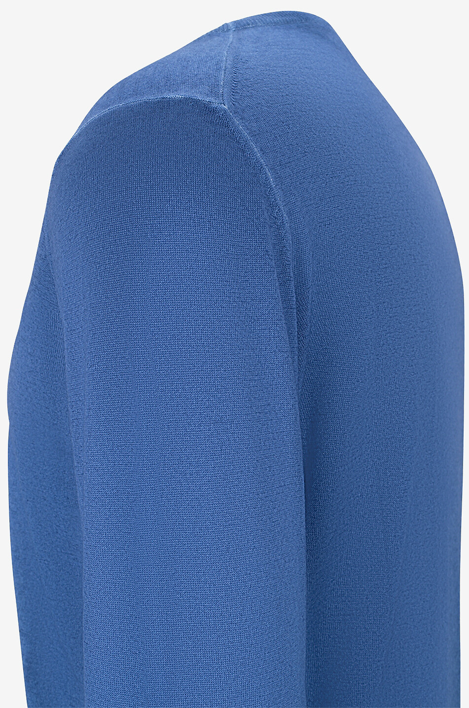 GRAN SASSO Dünner Pullover aus Schurwolle mit Rundkragen Herren MITTELBLAU 3