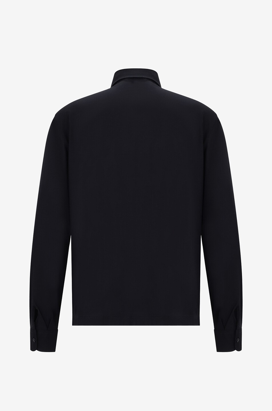 HERNO Crêpe jersey long-sleeved shirt Men BLACK 2