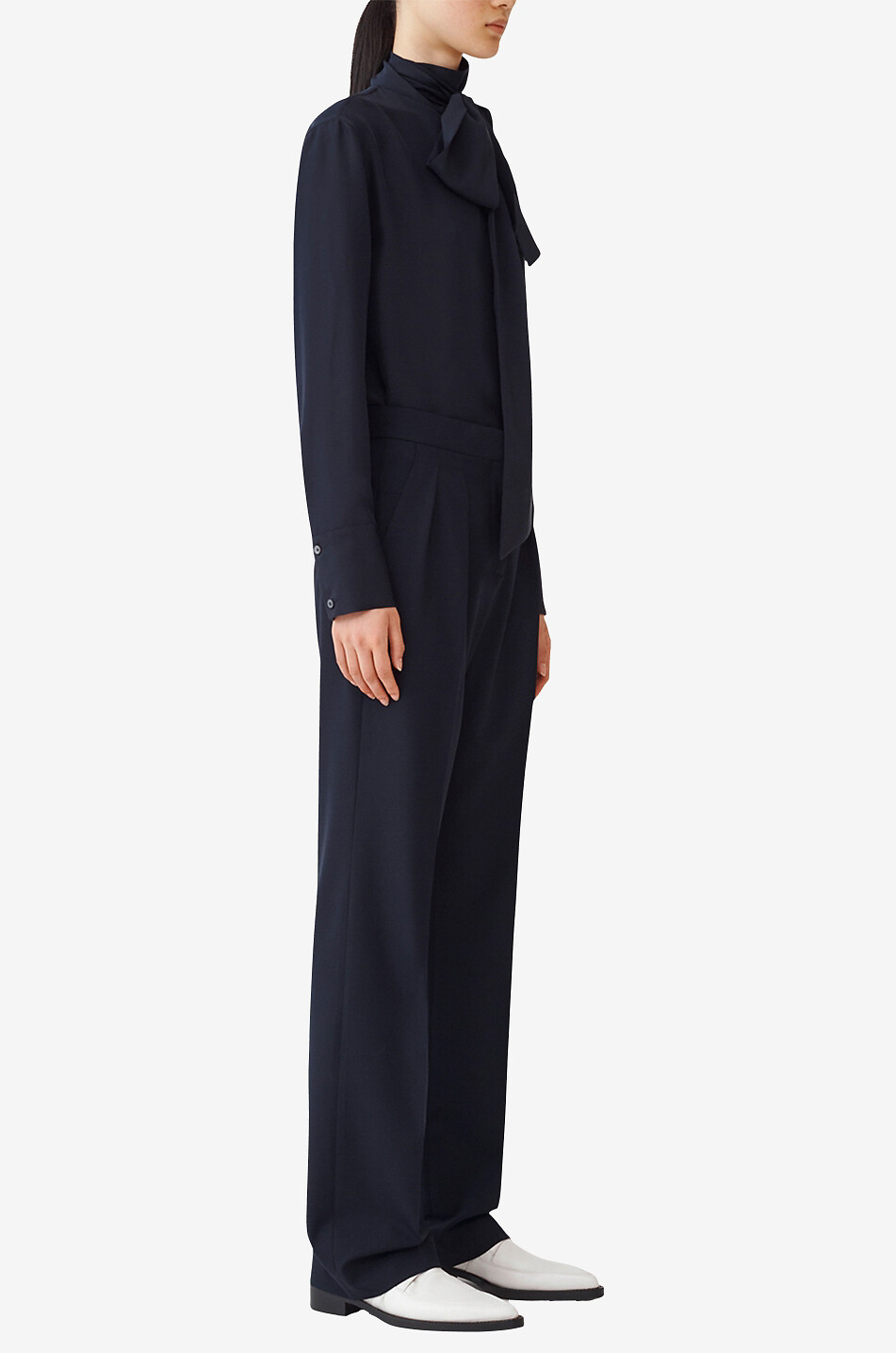 FABIANA FILIPPI Seidenbluse mit Schluppe Damen DUNKELBLAU 5