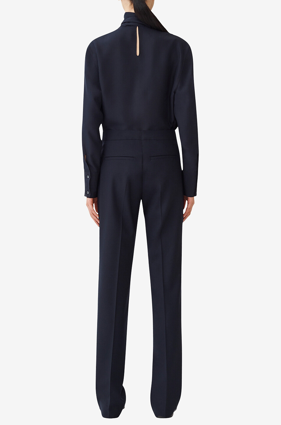 FABIANA FILIPPI Seidenbluse mit Schluppe Damen DUNKELBLAU 6