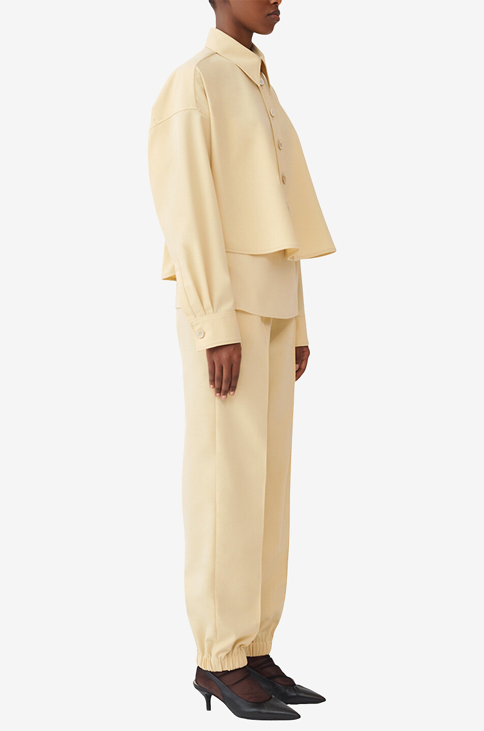 FABIANA FILIPPI Boxy-Hemdjacke aus Canvas Damen BEIGE 4