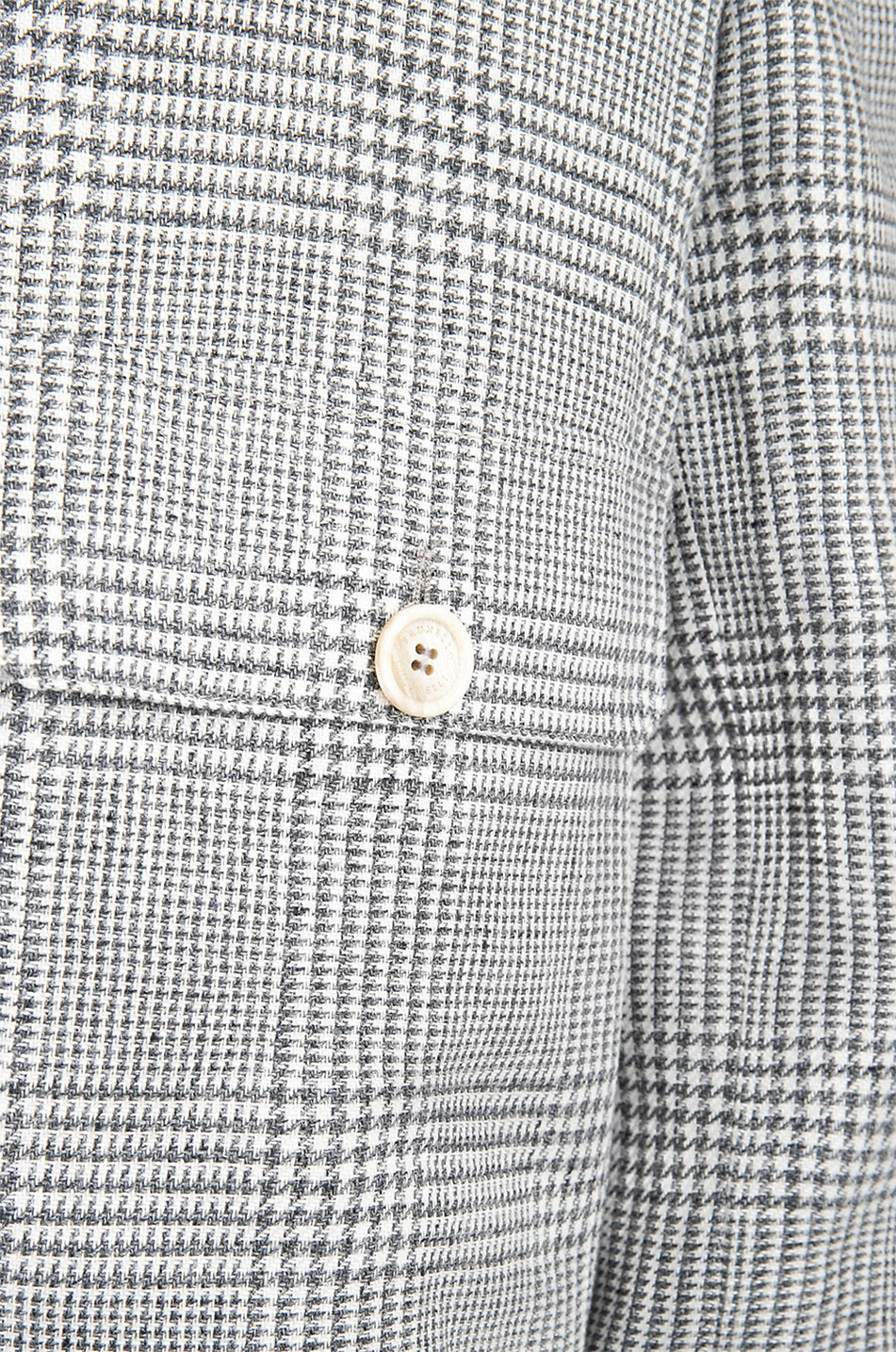 BRUNELLO CUCINELLI Glen check lightweight linen blend jacket Men GREY 3