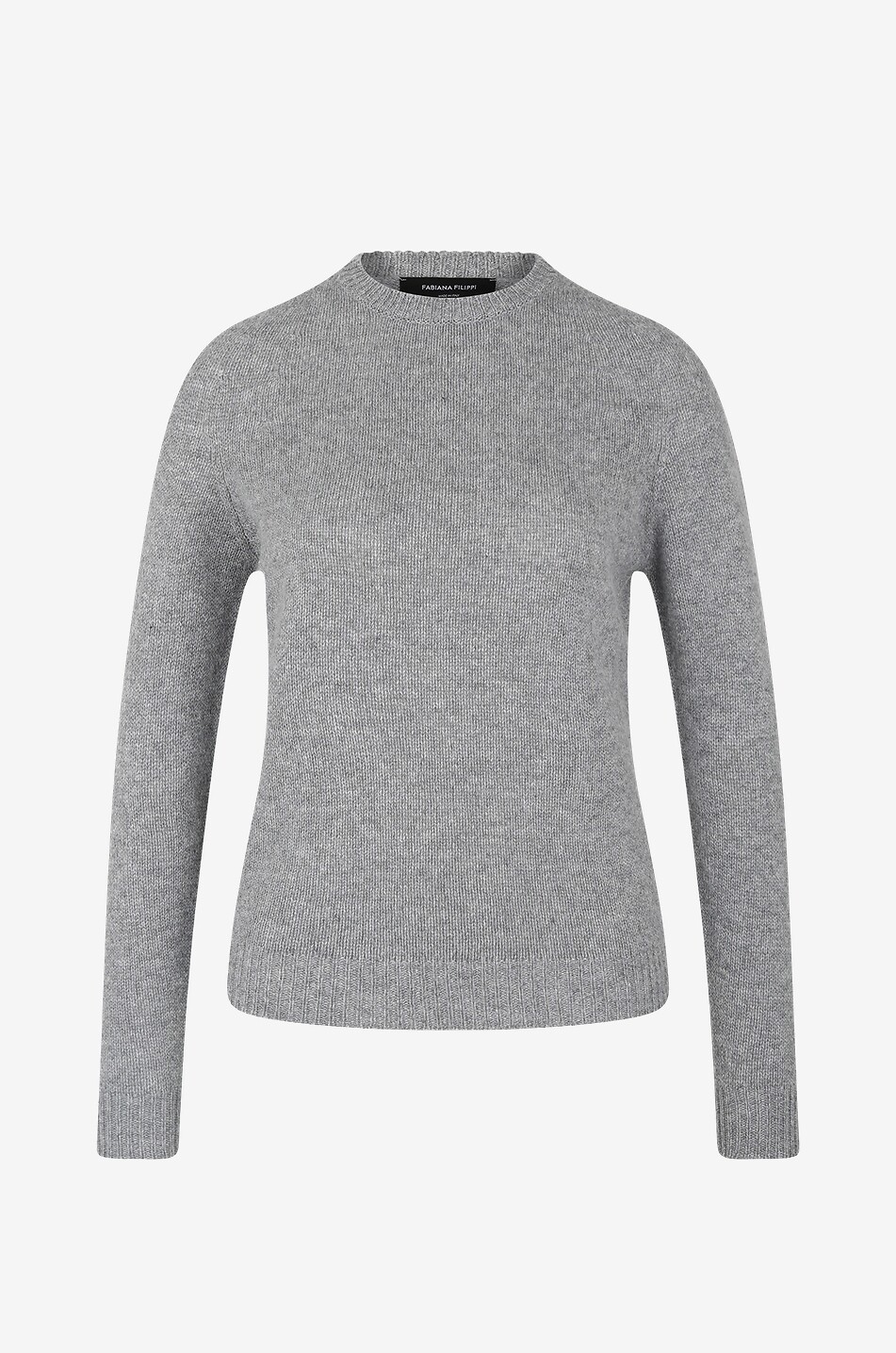 Nahtloser Rundhalspullover aus Kaschmir