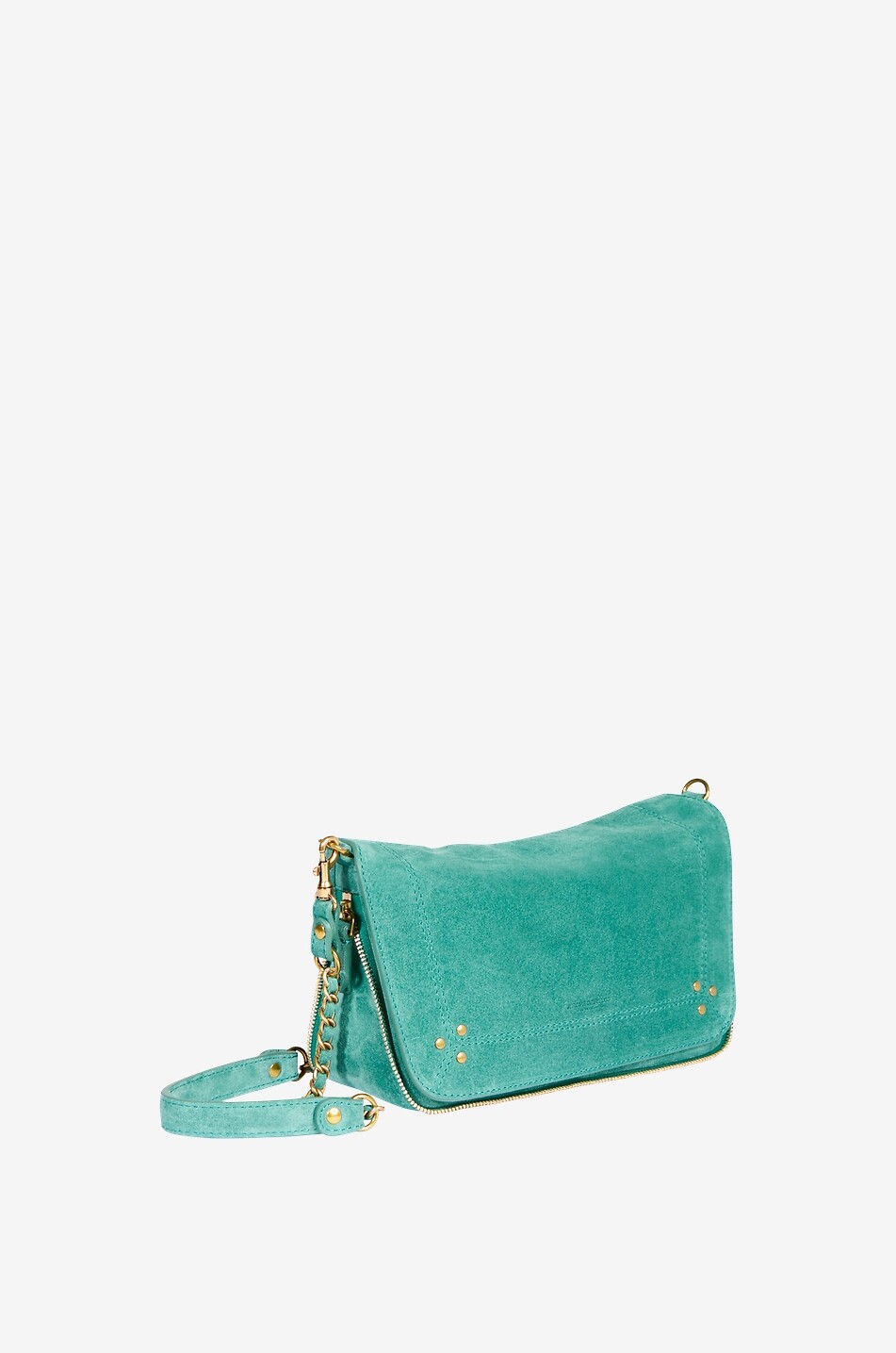 JEROME DREYFUSS Sac porté épaule en daim Bobi Femme VERT 2