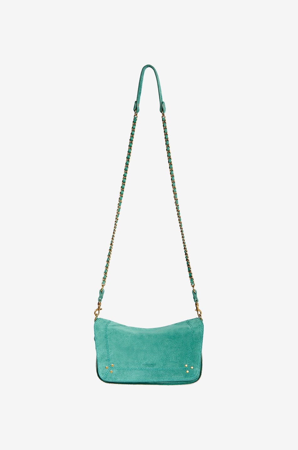 JEROME DREYFUSS Sac porté épaule en daim Bobi Femme VERT 3