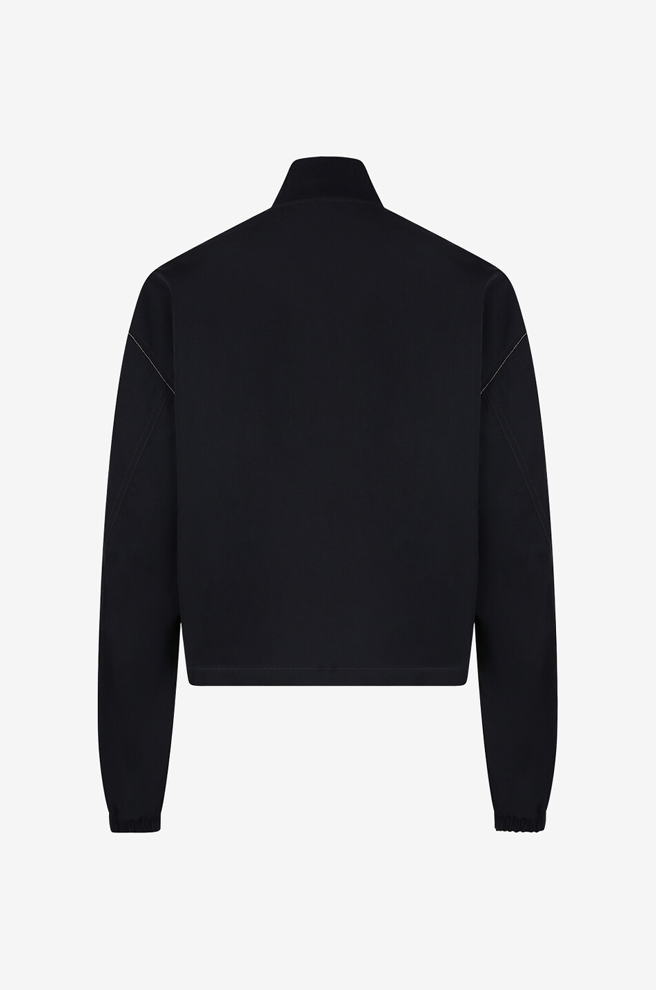 FABIANA FILIPPI Verkürzte Windbreaker-Bomberjacke mit Metallperlenstickereien Damen DUNKELBLAU 2