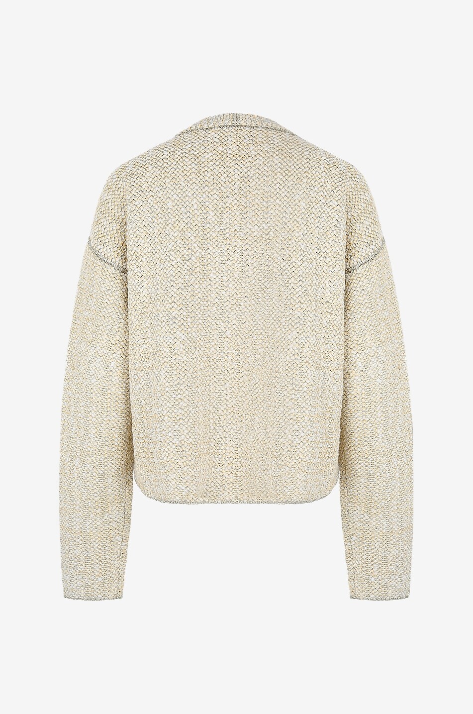 Boxy-Cardigan im funkelnden Tweed-Strick