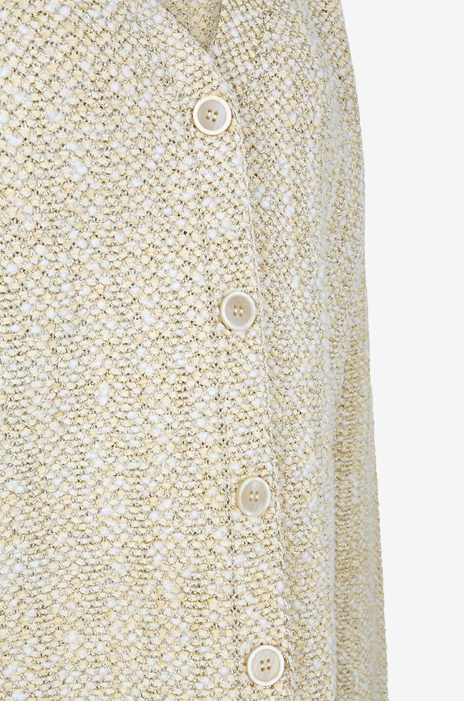 Cardigan boxy en maille tweed scintillante