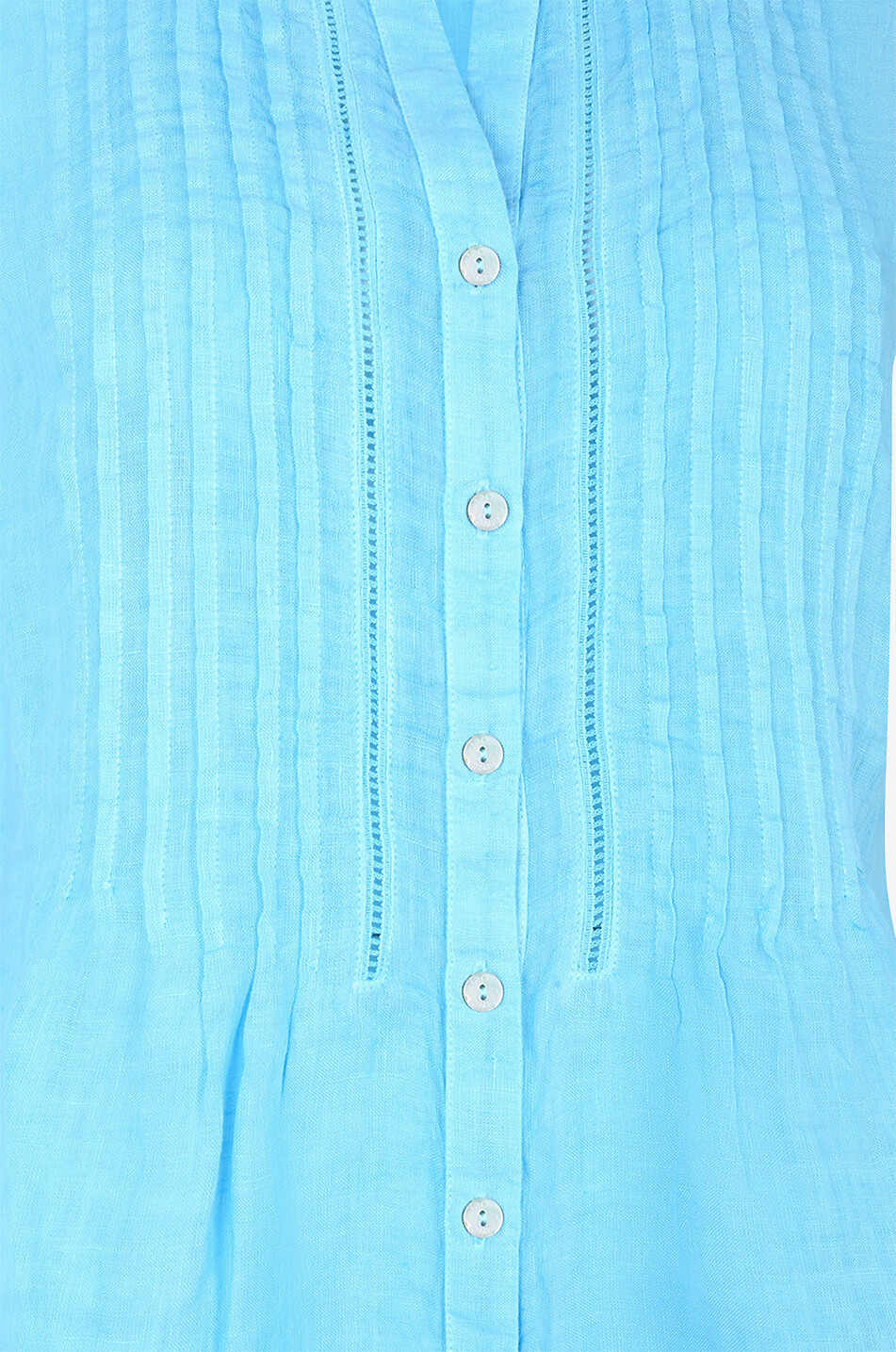 Chemise sans manches à nervures en lin
