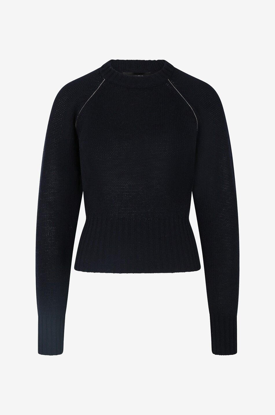 Kaschmirpullover mit Raglanärmeln und Perlendetails