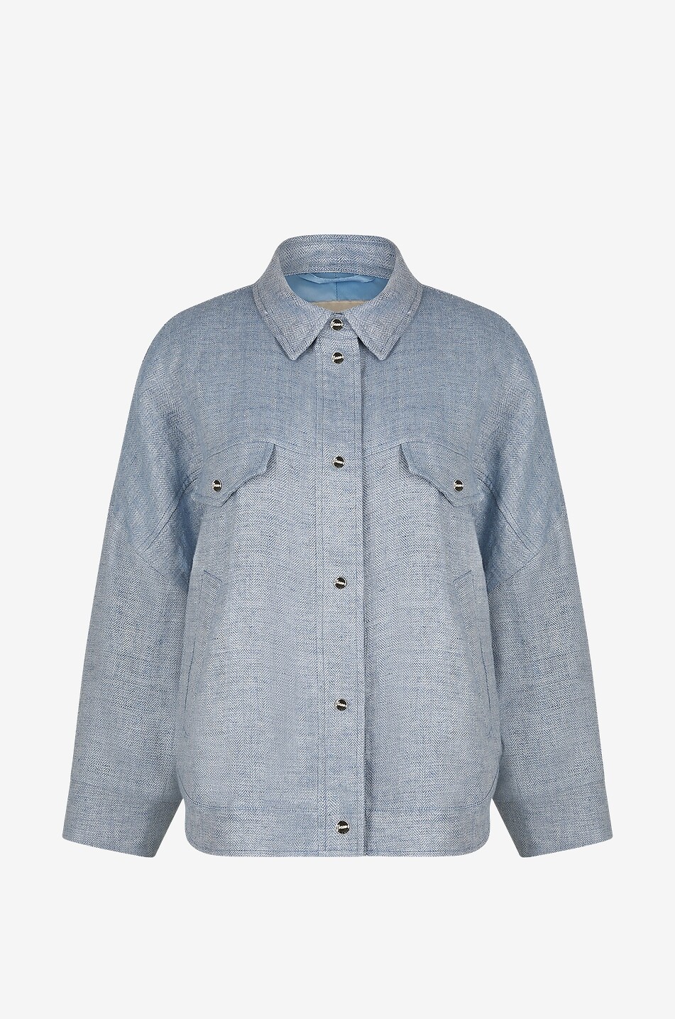 Surchemise ample en lin et lurex