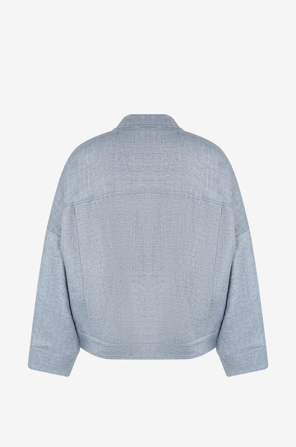 Surchemise ample en lin et lurex