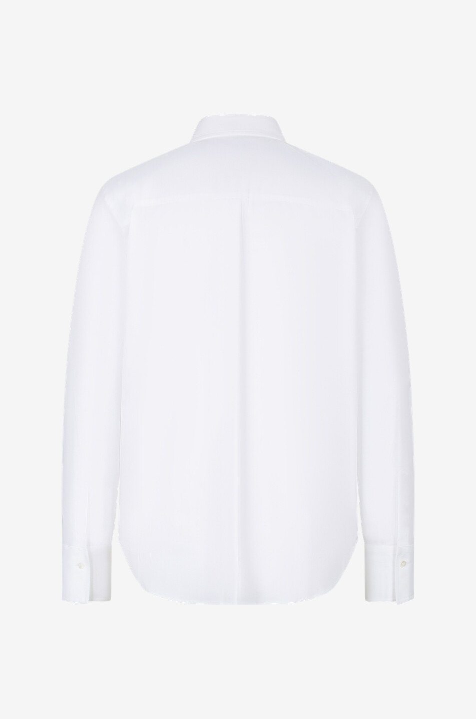 Shiny Trim stretch poplin shirt