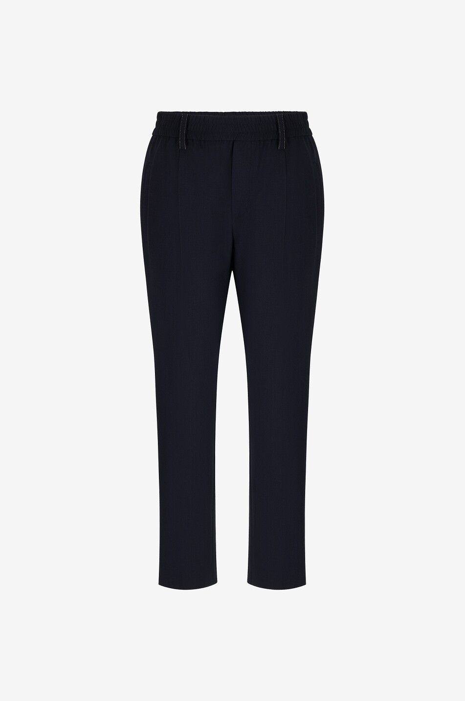 Pantalon cigarette baggy en laine Tropical Luxury