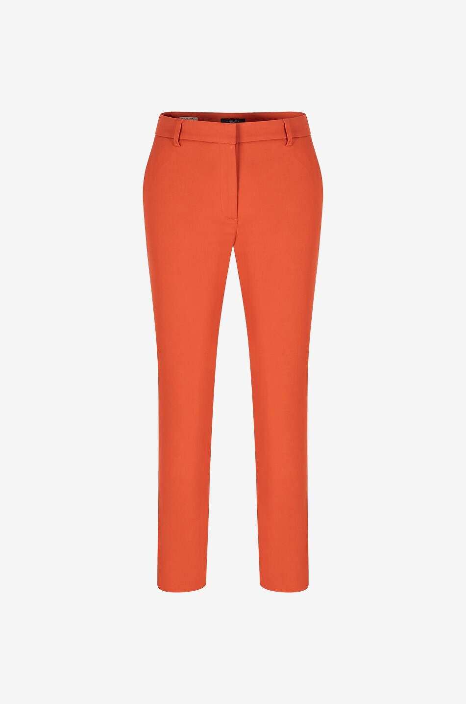 WEEKEND MAX MARA Pantalon cigarette en coton stretch Vite Femme ORANGE 1