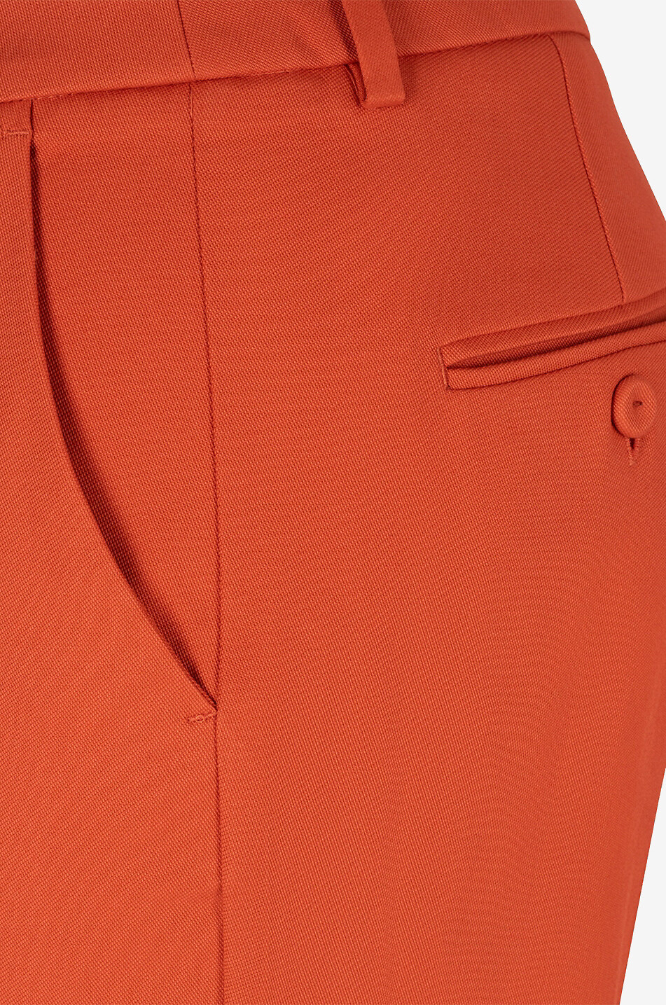 WEEKEND MAX MARA Pantalon cigarette en coton stretch Vite Femme ORANGE 3