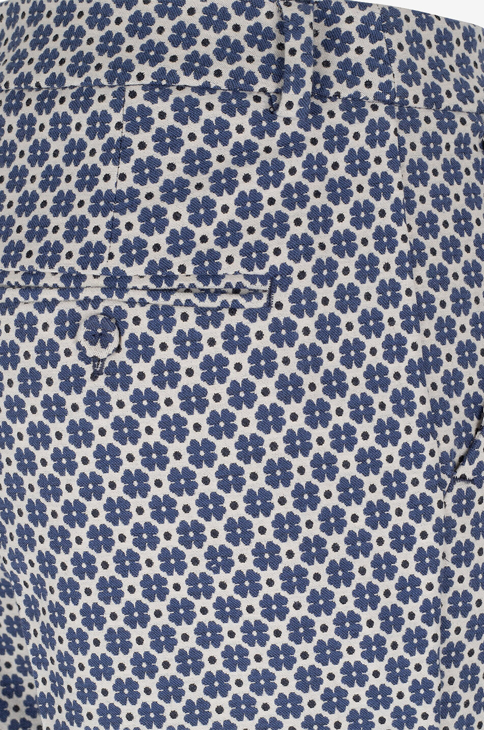 Zigarettenhose aus Baumwolljacquard Odile