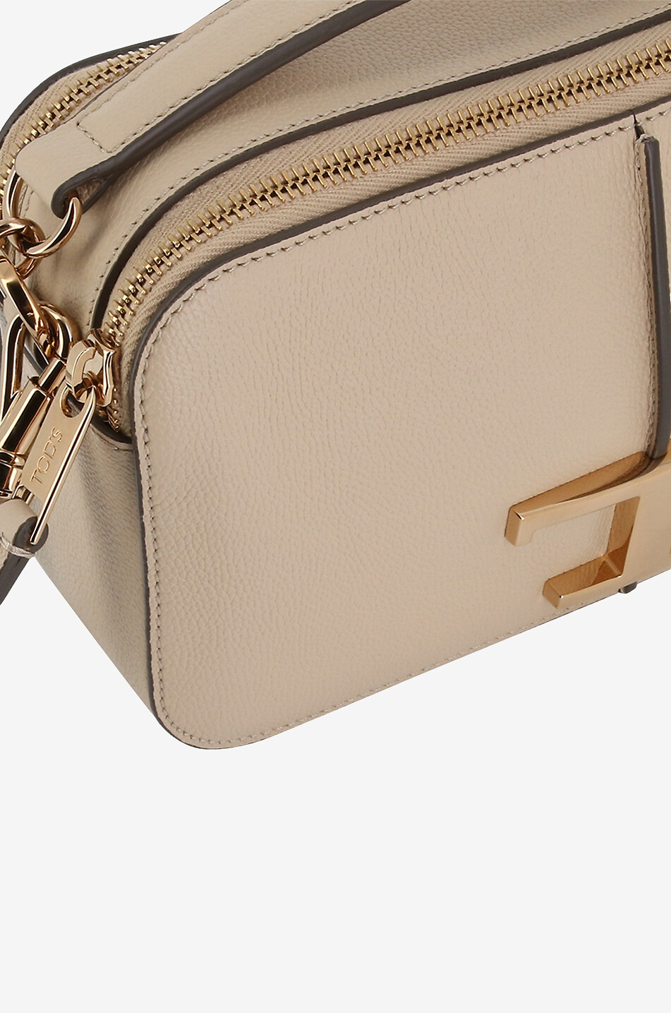 TOD'S Handtasche aus genarbtem Leder T Timeless Camera Mini Damen BEIGE 6