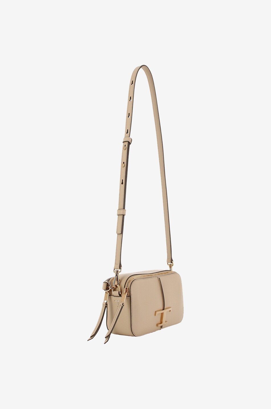TOD'S Handtasche aus genarbtem Leder T Timeless Camera Mini Damen BEIGE 5