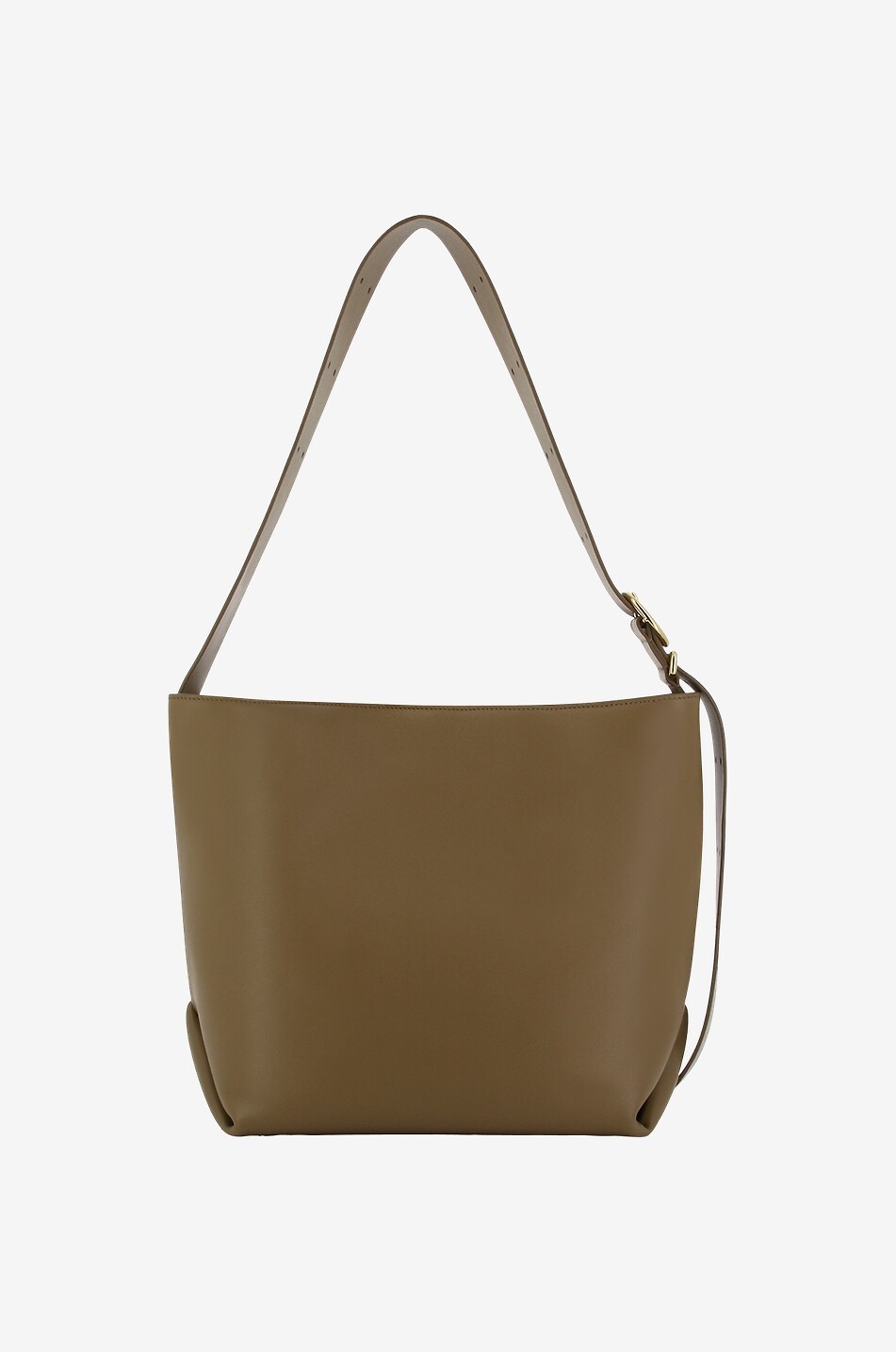 JIL SANDER Folded Tote Medium supple smooth leather tote bag Women BROWN 3