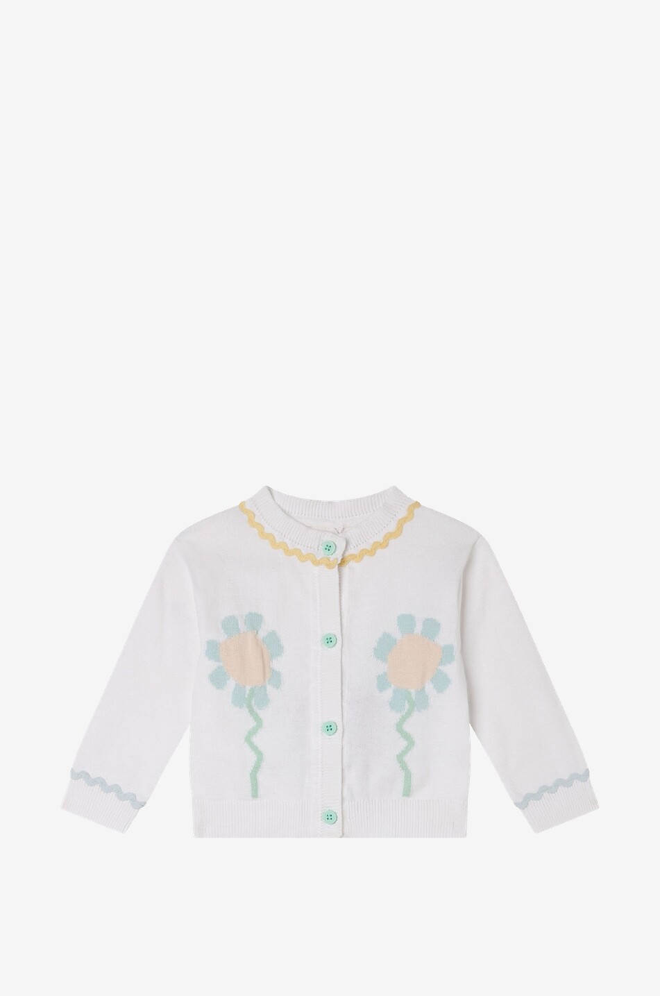 Baby-Bio-Baumwollcardigan Graphic Flower