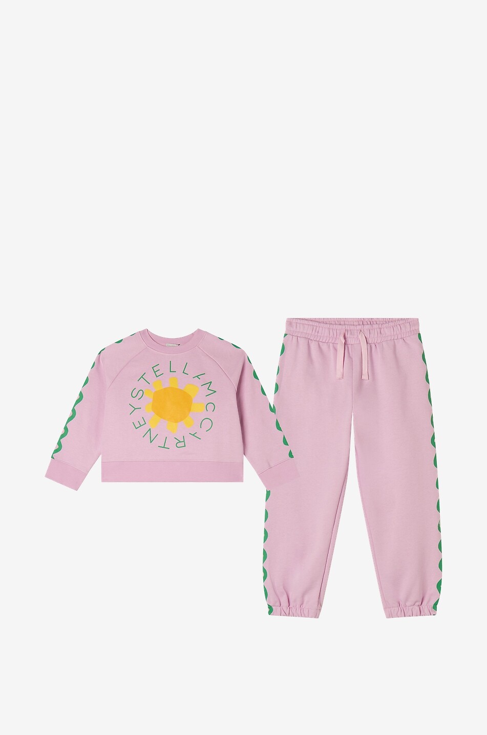 STELLA McCARTNEY KID Medaillon Sunflower girl's jogging suit Girl PINK 1