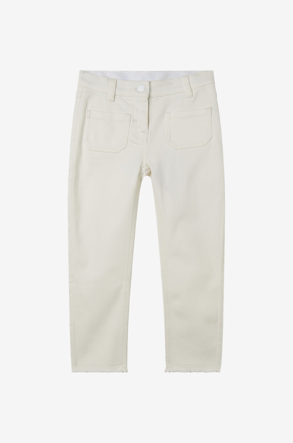 Mädchen-Slim-Fit-Jeans mit Logo