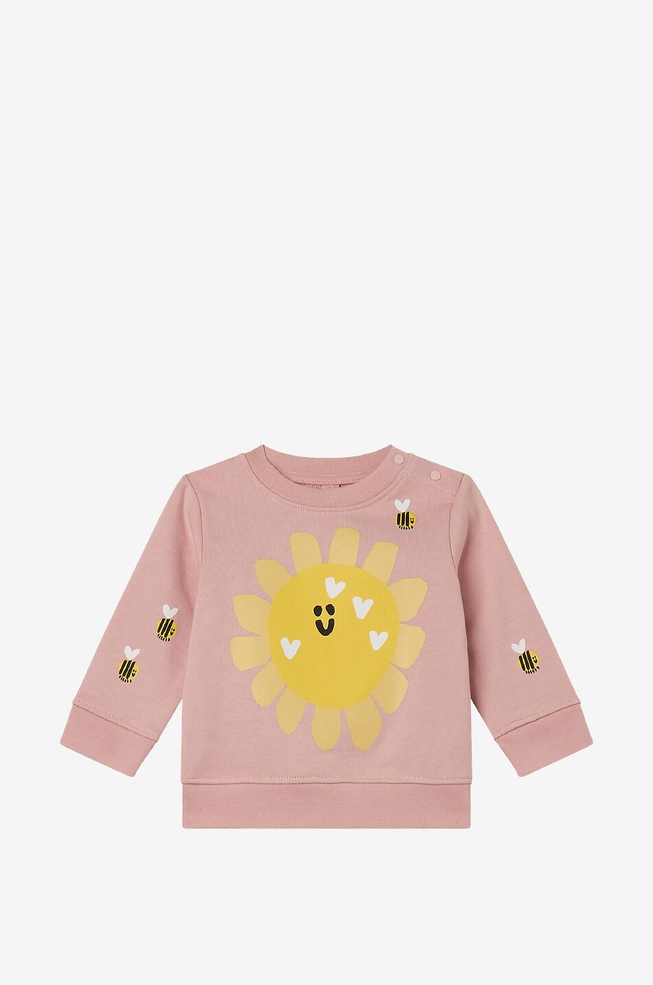 Baby-Rundhalssweatshirt Sun & Bumblebees