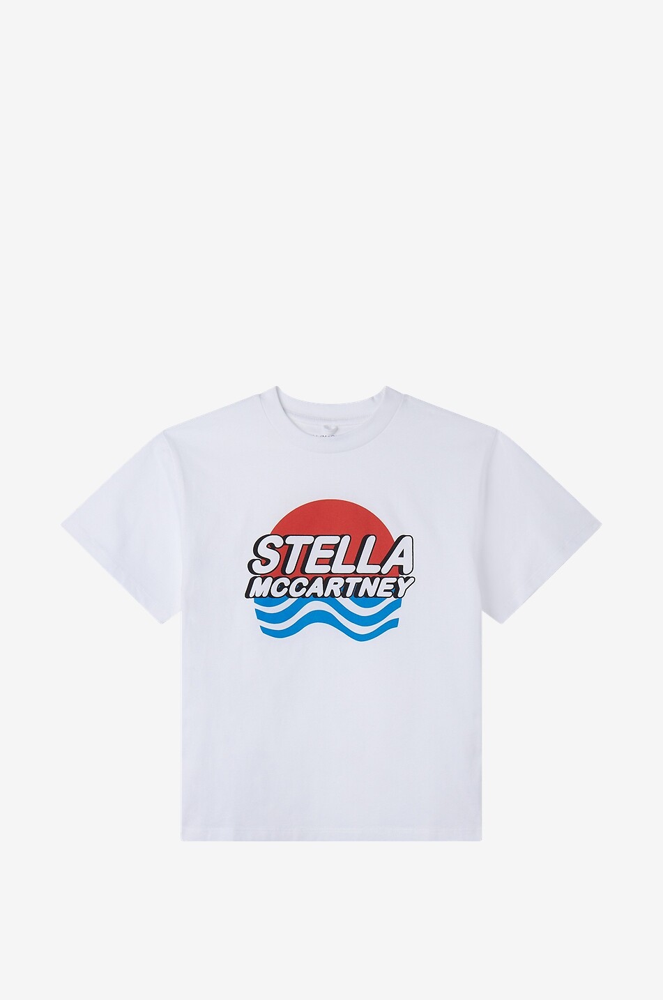 Jungen-Bio-Baumwoll-T-Shirt Logo Waves