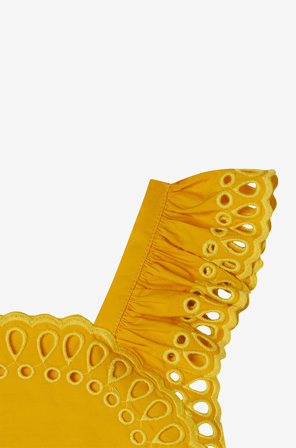 Besticktes Mädchen-Top mit Schoss und Trägern