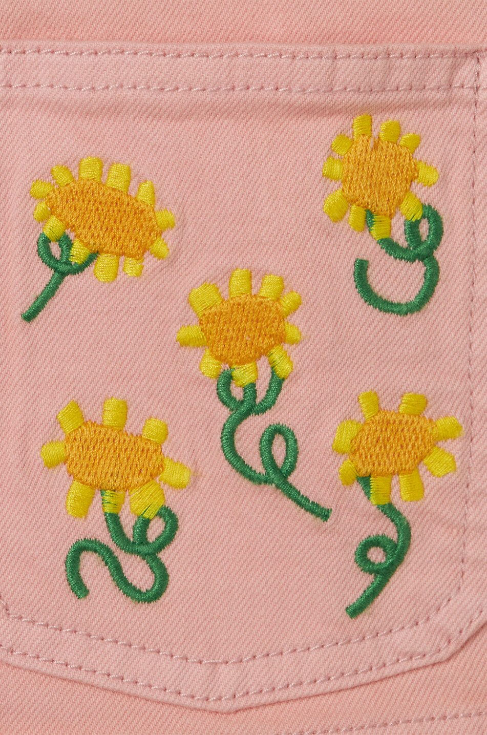 STELLA McCARTNEY KID Veste chemise fille Sunflower Embroidery Fille ROSE 2