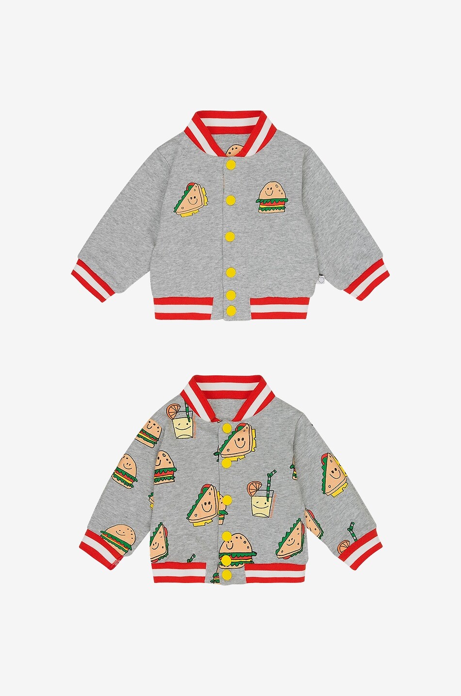 Bomber réversible bébé en jersey Silly Sandwiches