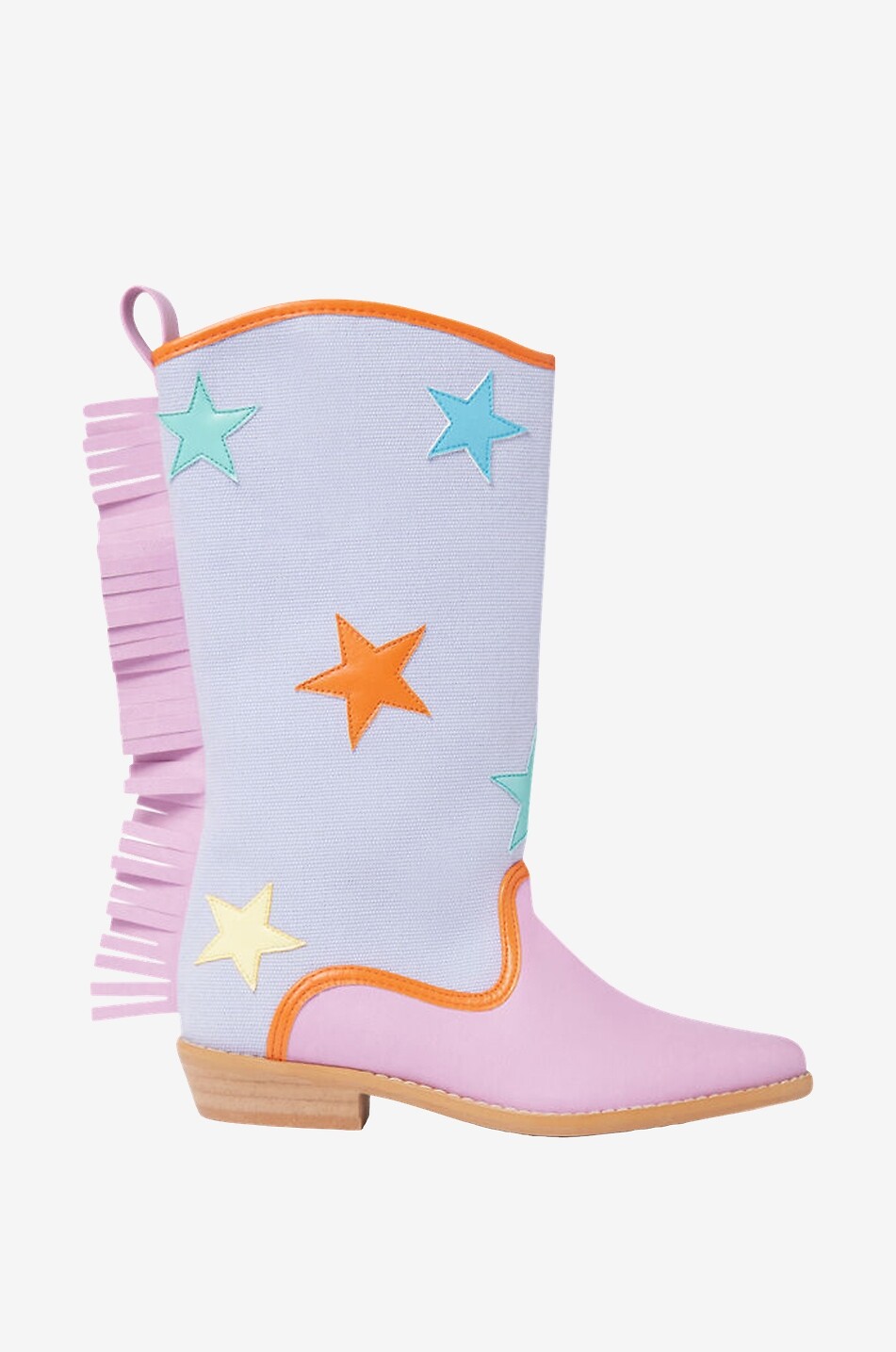 Mädchen-Cowboystiefel Star Fringed