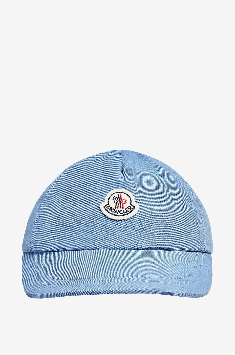 MONCLER Baby-Chambray-Baseballkappe mit Hahnenpatch Baby HELLBLAU 1