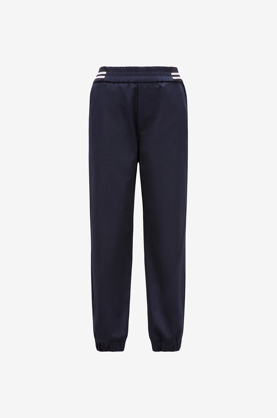 Children's gabardine and knit jogging trousers