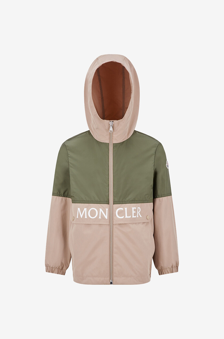 MONCLER Joly boy's hooded rain jacket Boy BROWN 1