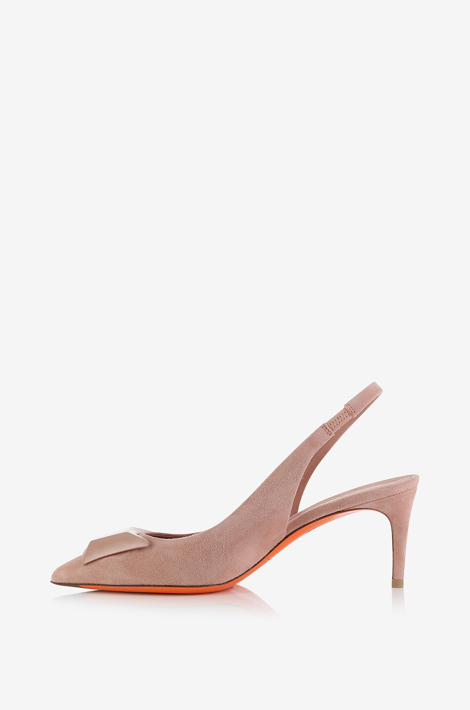 Escarpins à bride arrière en daim Sibille 70