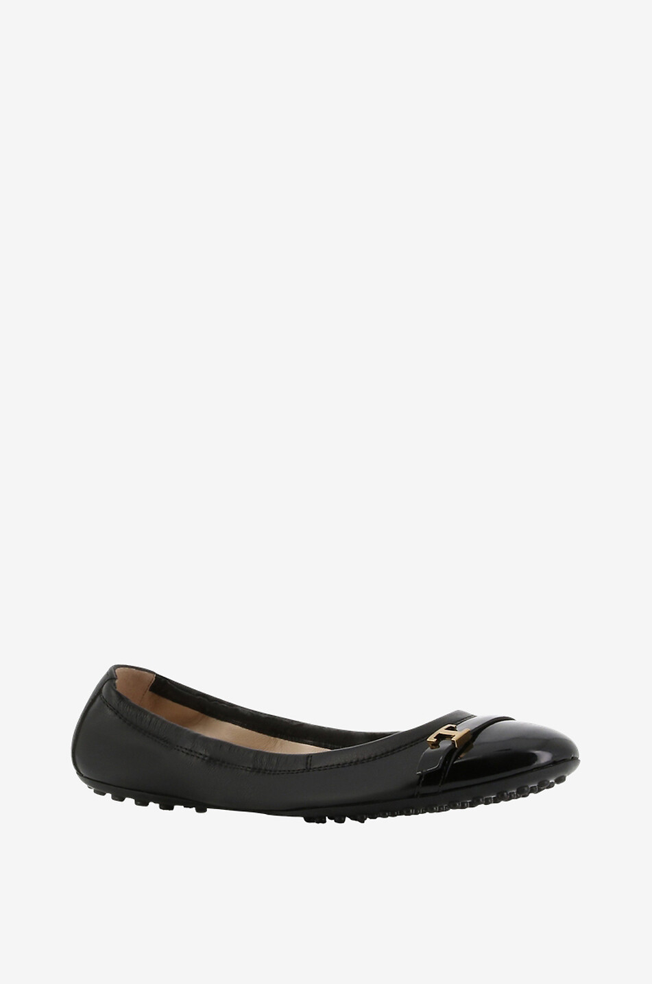 Elastische Glatt- und Lacklederballerinas T Timeless