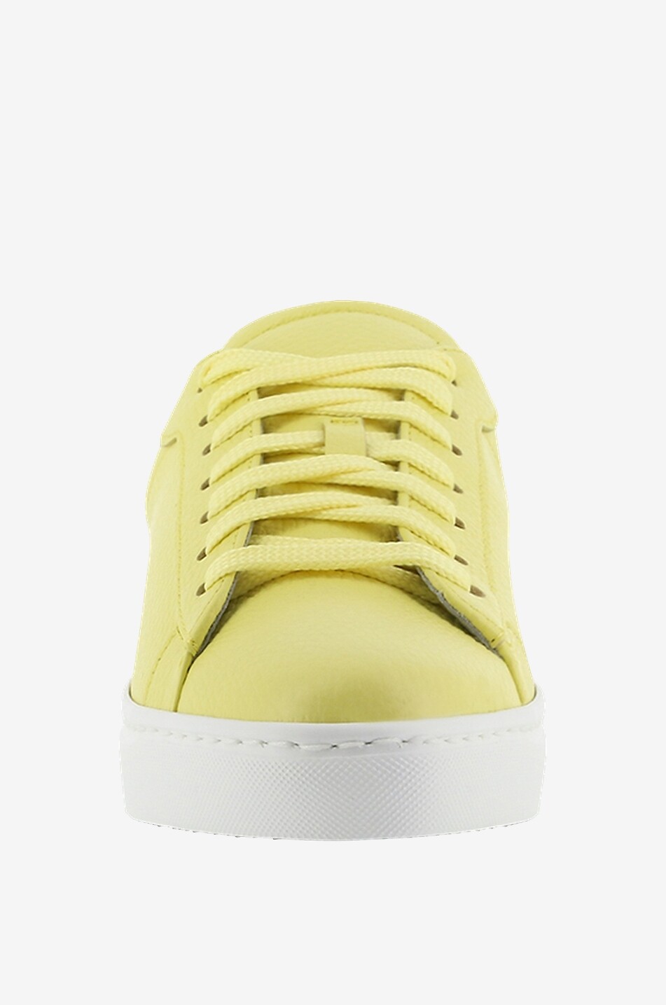 FABIANA FILIPPI Dalila grained leather low-top lace-up sneakers Women YELLOW 2