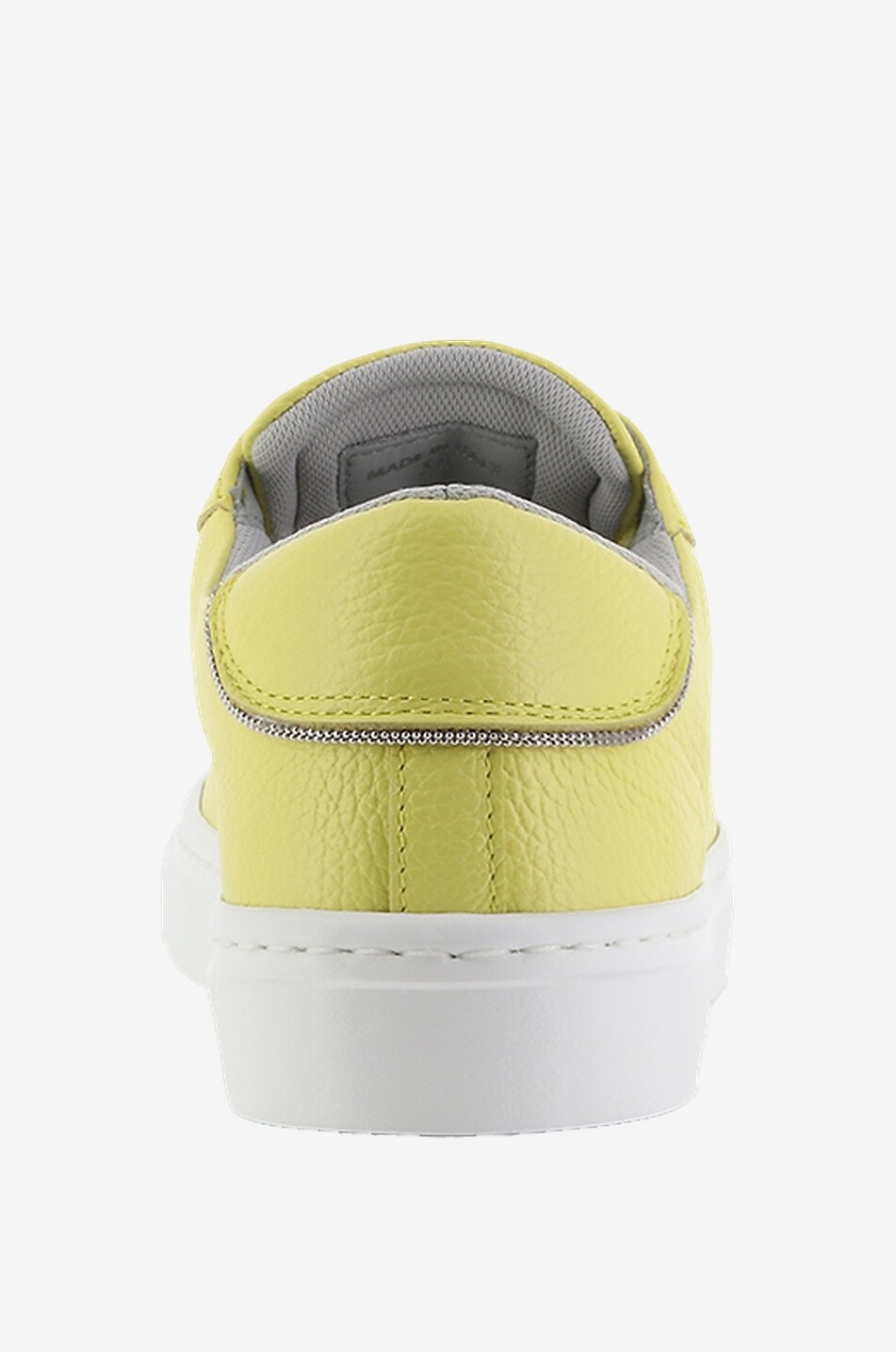 FABIANA FILIPPI Dalila grained leather low-top lace-up sneakers Women YELLOW 4