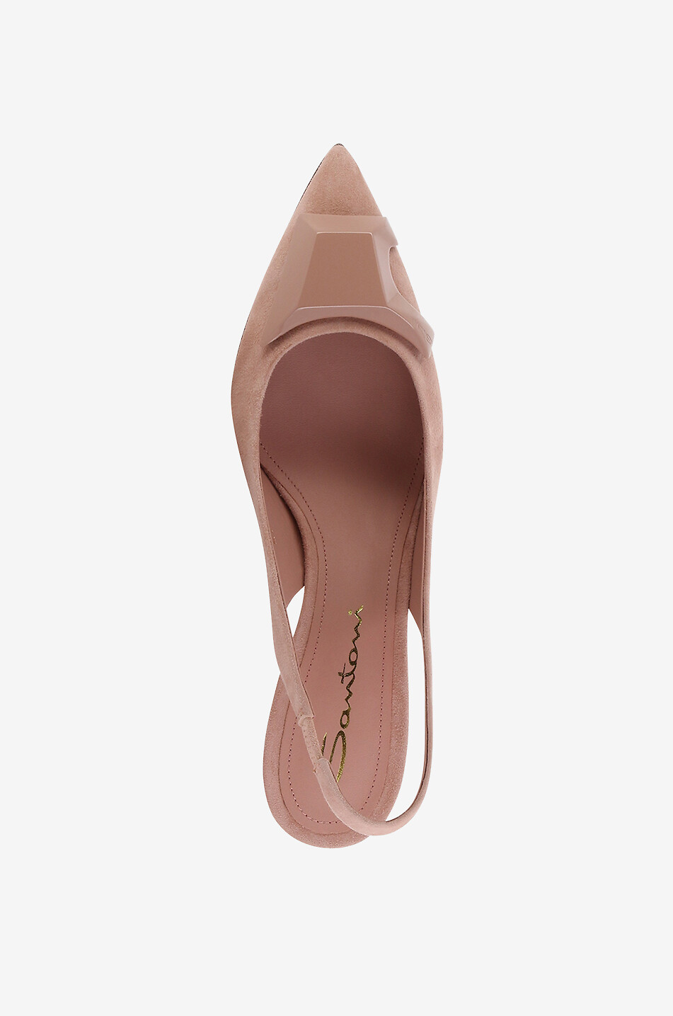 Escarpins à bride arrière en daim Sibille 70